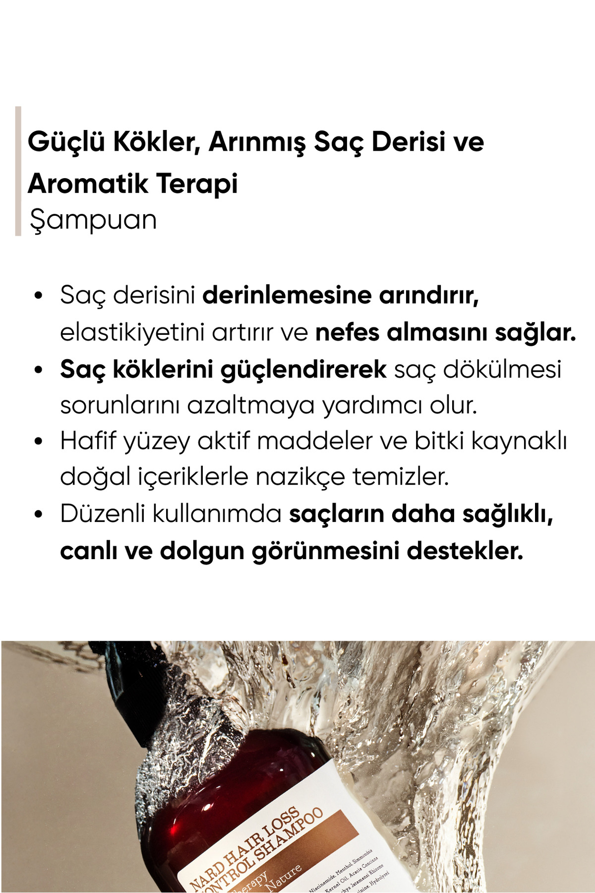 Hair Loss Control Shampoo - Saç Dökülme Karşıtı Şampuan 500ml — NRD500MLSHPHRL — تصویر 4 از 8