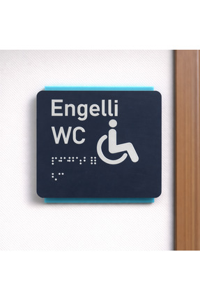 Tabela Lobisi Kapı isimliği - Engelli wc - Pleksi - Yönlendirme Tabelası Levh...