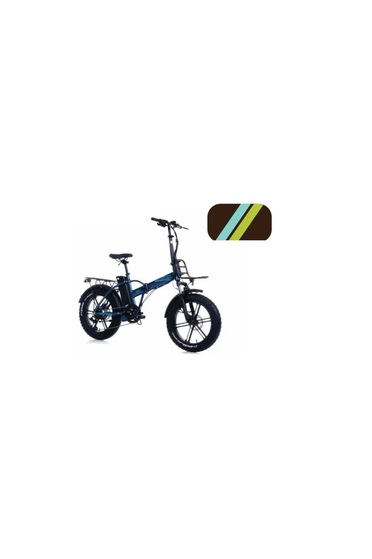 Corelli Broster Techla Fat Bike Elektri̇kli̇ Katlanir Bi̇si̇klet 42cm Hd 20 Jant 7 Vi̇tes Metali̇k Kahvere