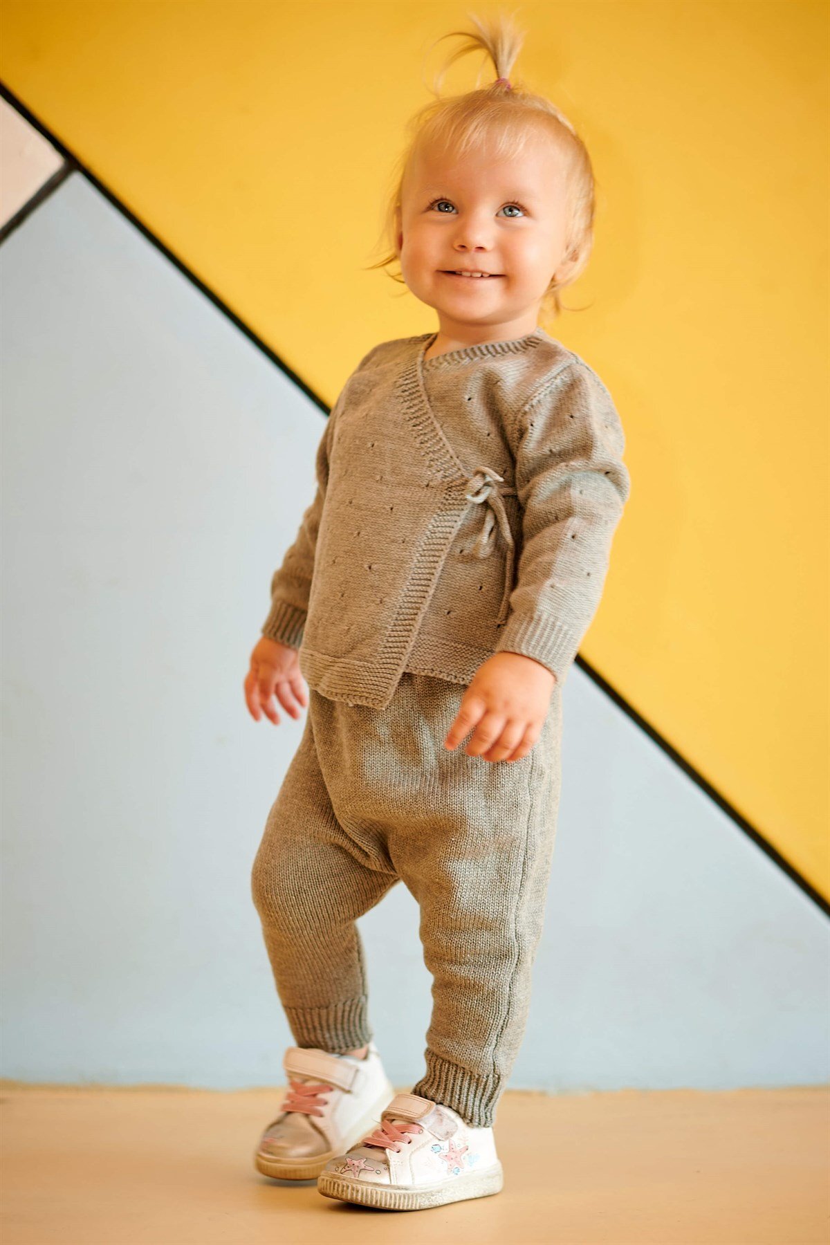 Minora Kışlık Triko Kruvaze Takım GRİ fotoğrafı 4 (önizleme)