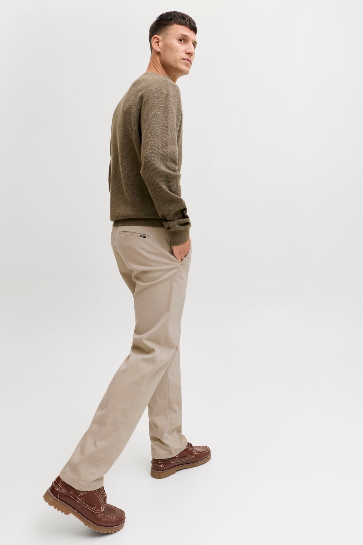 شلوار مردانه راسته فاق کوتاه | جک اند جونز Jack & Jones 12288462 - تصویر 4