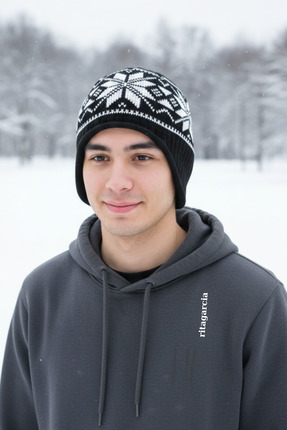 Ritagarcia Unisex Polar Astarlı Kulaklı Bere - Rüzgar Geçirmeyen Termal Kış B...