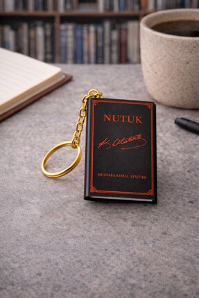 YLDZ Klasik Kitap Görünümlü Mini Defter Anahtarlık – Nutuk