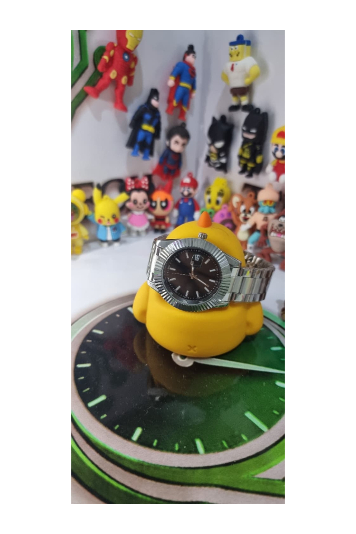 ساعت مردانه بند فولادی به سبک رلکس