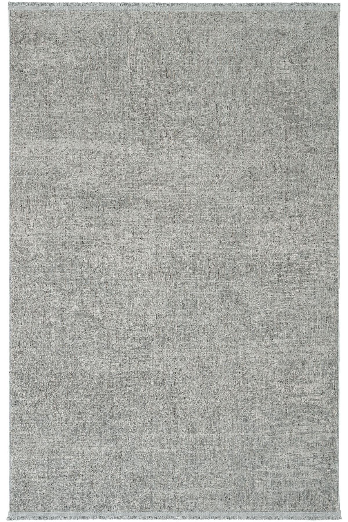Zerina Grey Soft Cotton Sole Machine Solid Color 4 Season Dressing Bedroom Living Room Rug