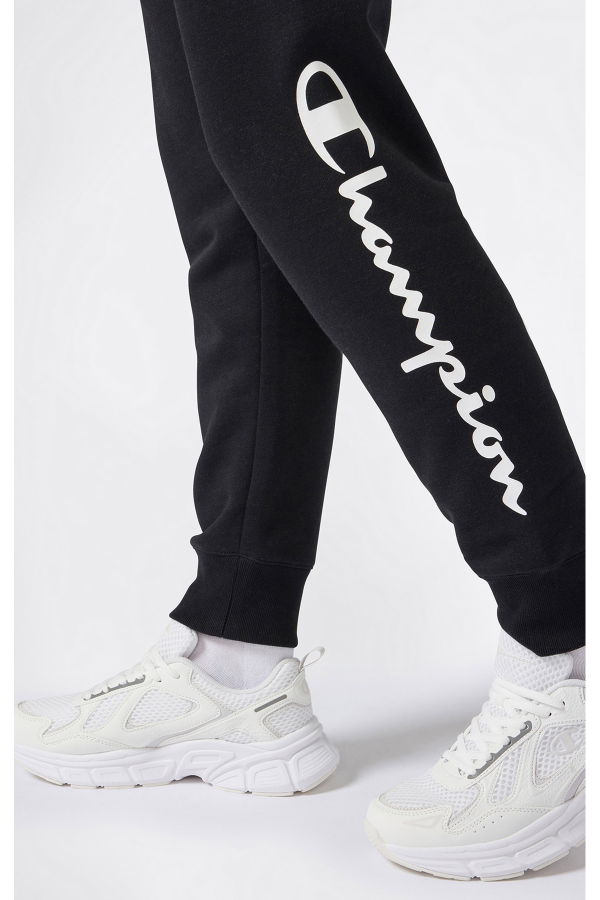 Champion Script Shop Rib Cuff Pants Siyah Kadın Eşofman Altı - 118429-KK001 görsel 4