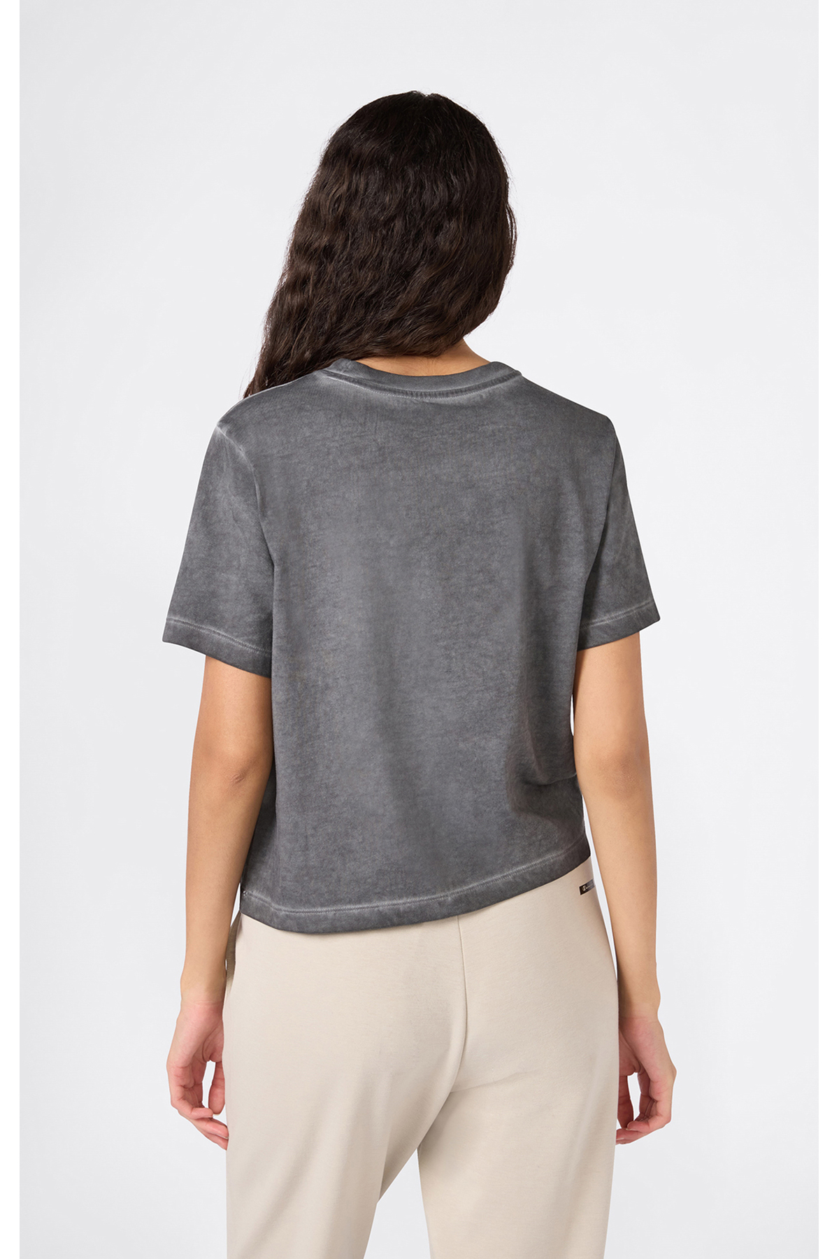 Champion Athletics Short-Sleeve Tee Siyah Kadın Tişört - 118402-KK001 görsel 2