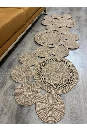 naylişhome Jüt Hasır Banyo Mutfak Salon Oturma Odası Paspası Modern Kilim Hed...