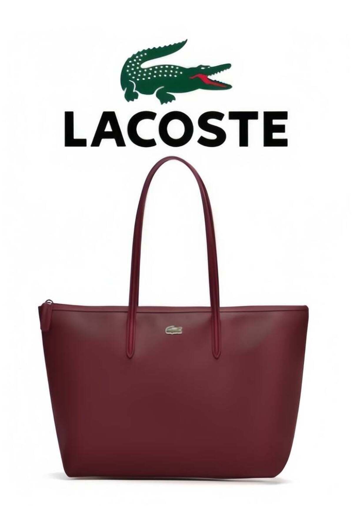 Lacoste LIVE Women's L12.12 Concept Fashion Versatile Large Capacity Zipper H...