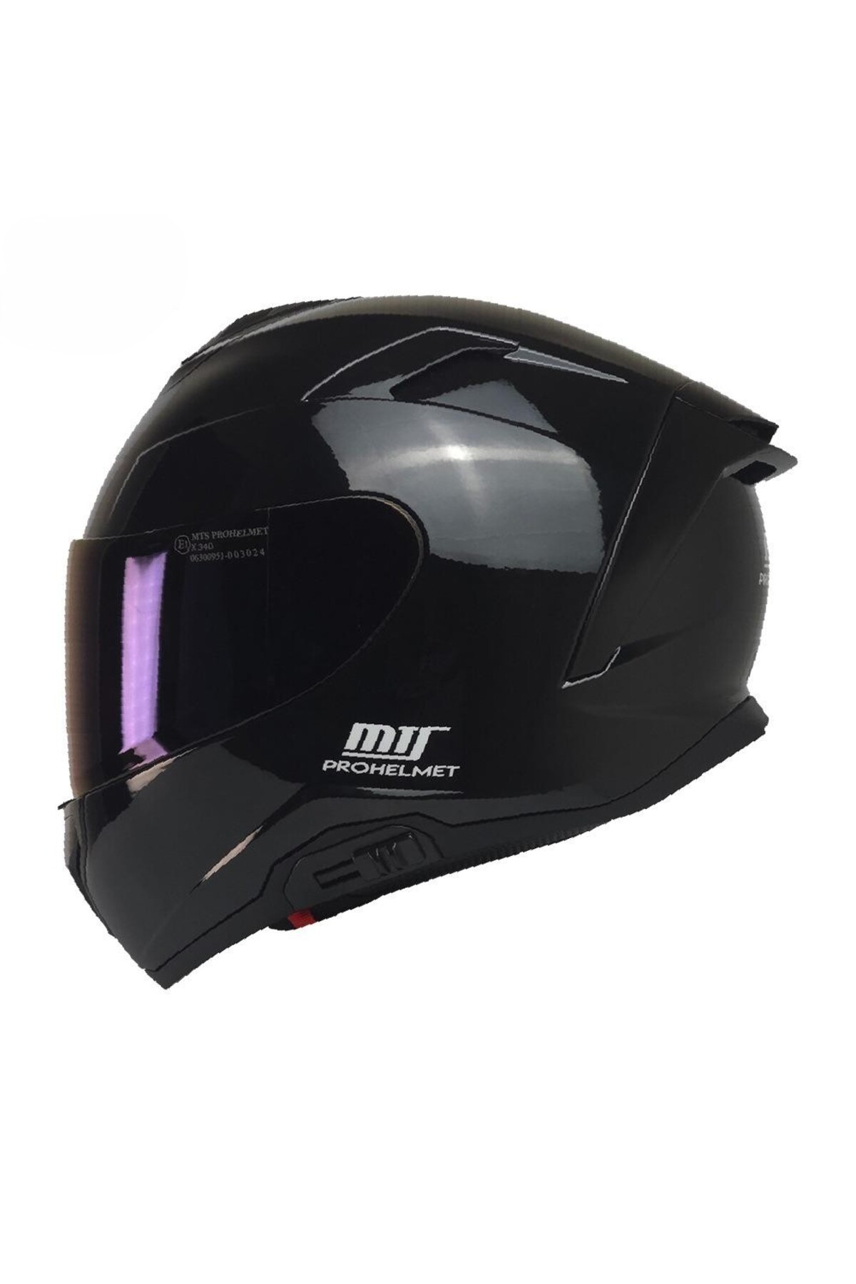 MTS X-340 FULL FACE GÜNEŞ VİZÖRLÜ KASK (PARLAK SİYAH) - Fiyatı