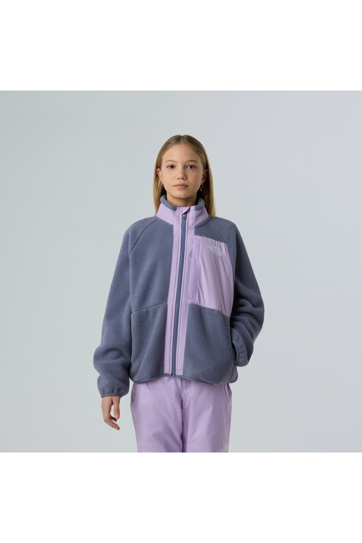 The North Face Düz Lila Kız Çocuk Polar Üst NF0A8AZHDIN1-G YUMIORI