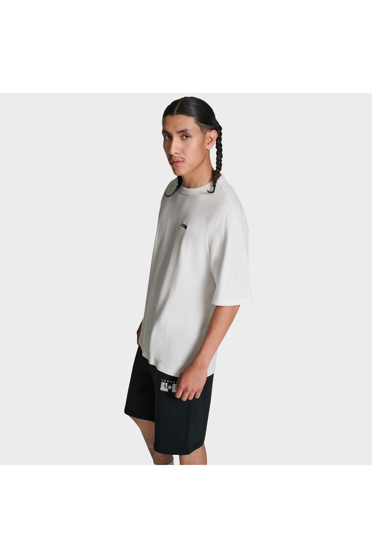 Converse CONS Erkek Beyaz Loose Fit T-Shirt görsel 2