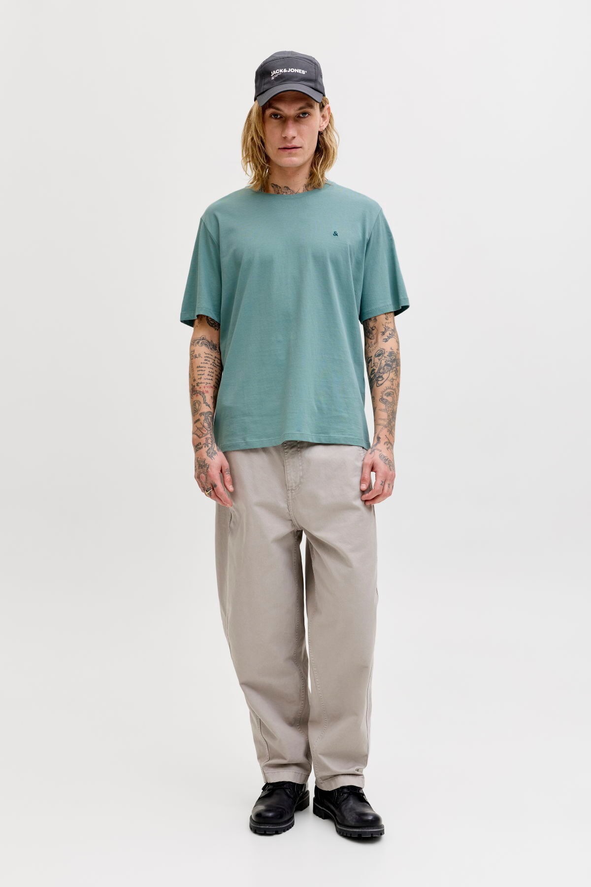 تیشرت مردانه گلدوزی شده آستین کوتاه | جک اند جونز Jack & Jones 12245087 - تصویر 2