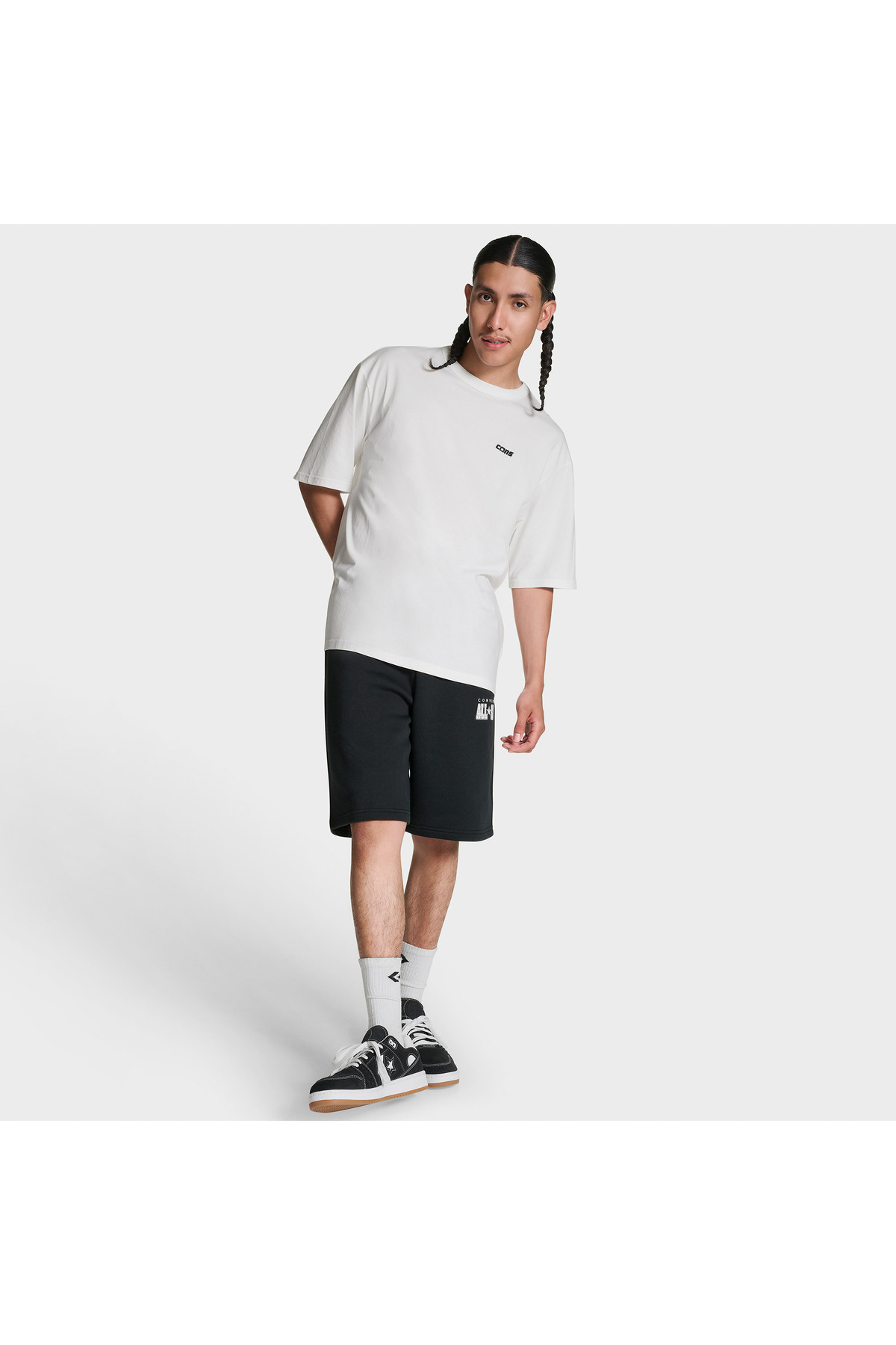 Converse CONS Erkek Beyaz Loose Fit T-Shirt görsel 4