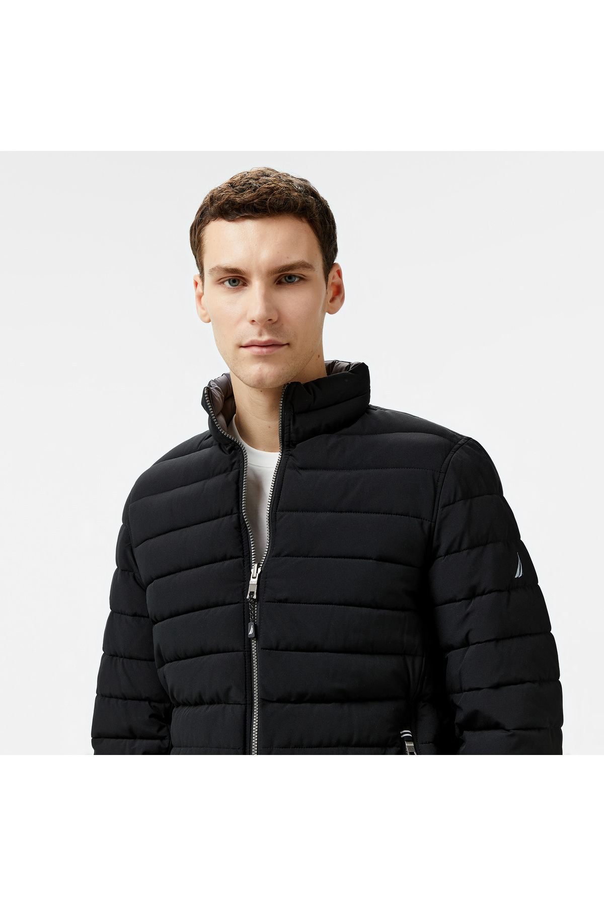 Nautica Erkek Siyah Regular Fit Çift Taraflı Mont görsel 4
