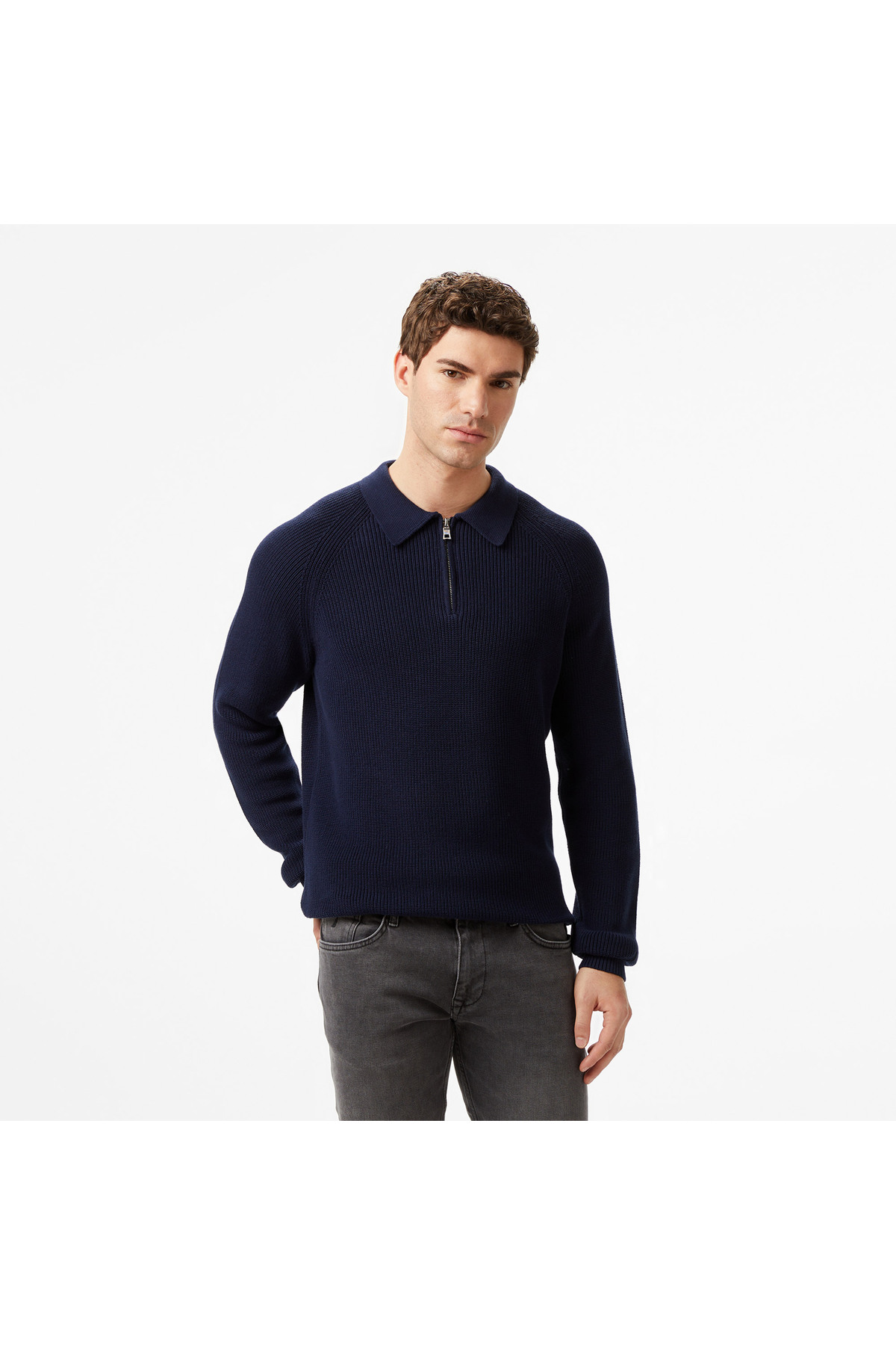 Nautica Erkek Lacivert Classic Fit Kazak — سرمه‌ای S57223T