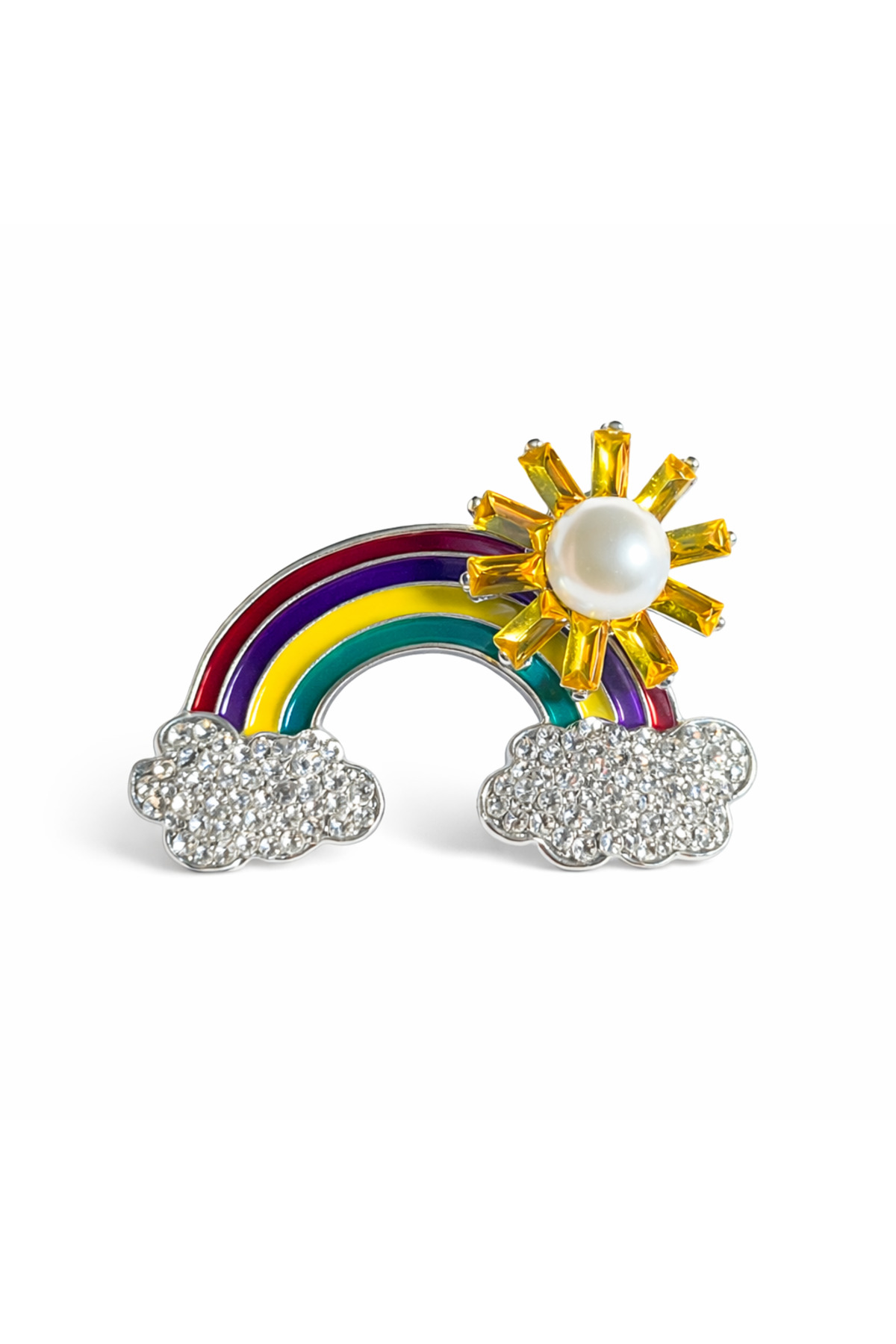 Sunbow Pearl Gökkuşağı Broş