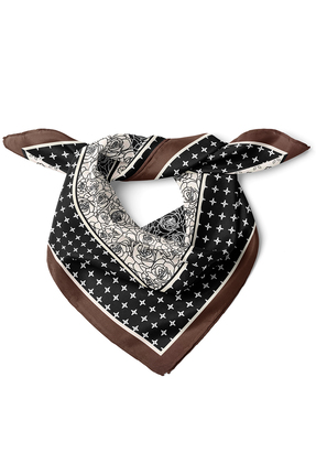 nehir eşarp Klasik Esintiler Desen Fular Bandana 50x50 Cm