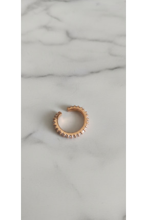 Zirkon Taşlı Earcuff &Ccedil;elik K&uuml;pe