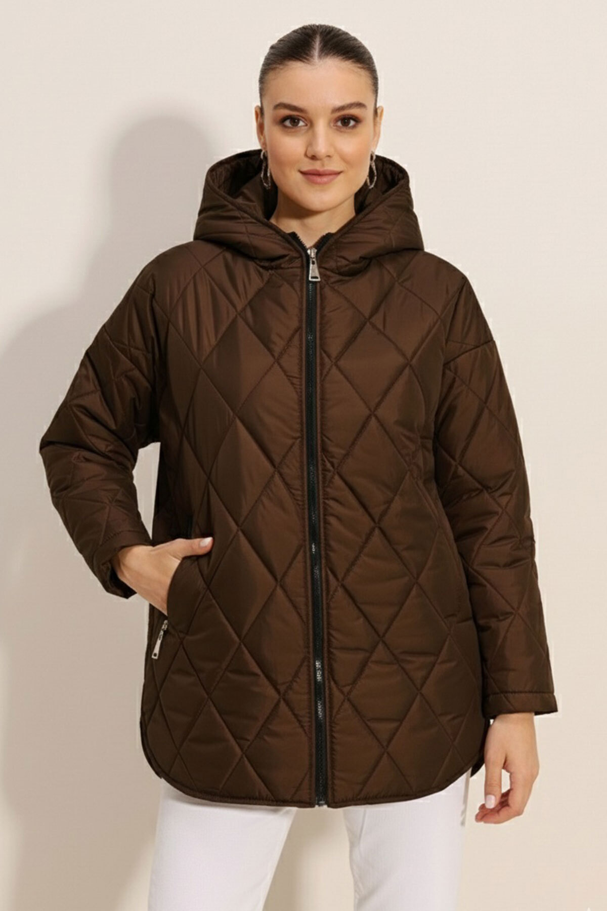 Bigdart 5181 Kapüşonlu Kapitone Mont - Kahverengi - Fiyatı, Yorumları