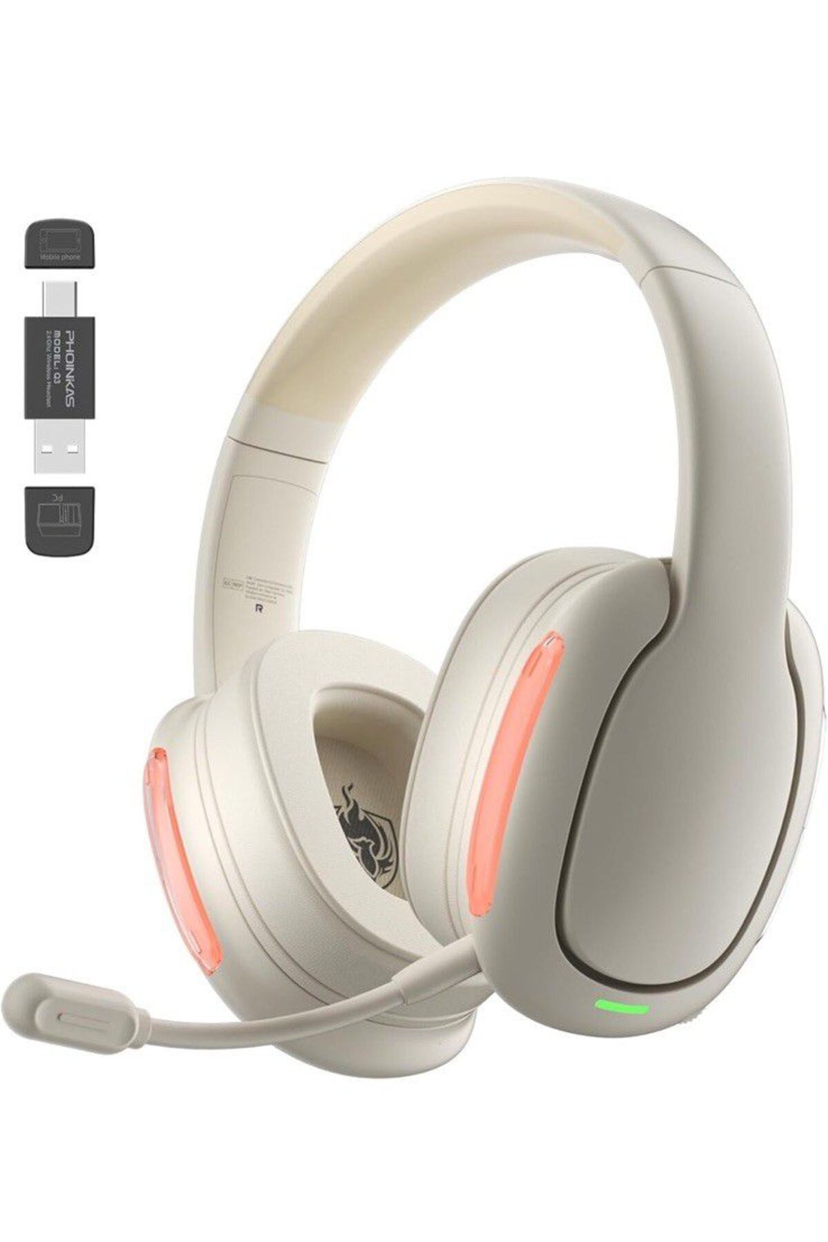 سماعة ألعاب لاسلكية بتردد 2.4 جيجاهرتز لأجهزة الكم...