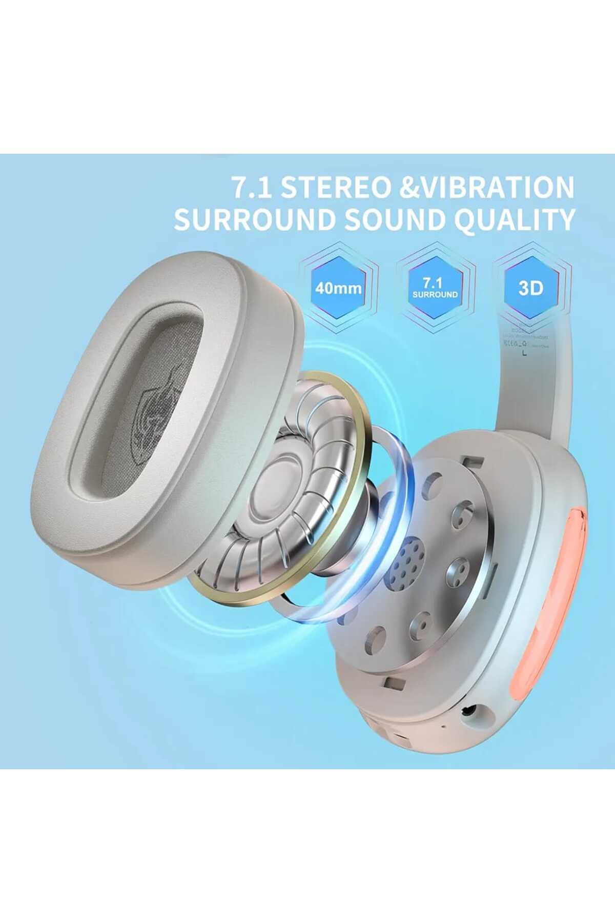 سماعة ألعاب لاسلكية بتردد 2.4 جيجاهرتز لأجهزة الكم...