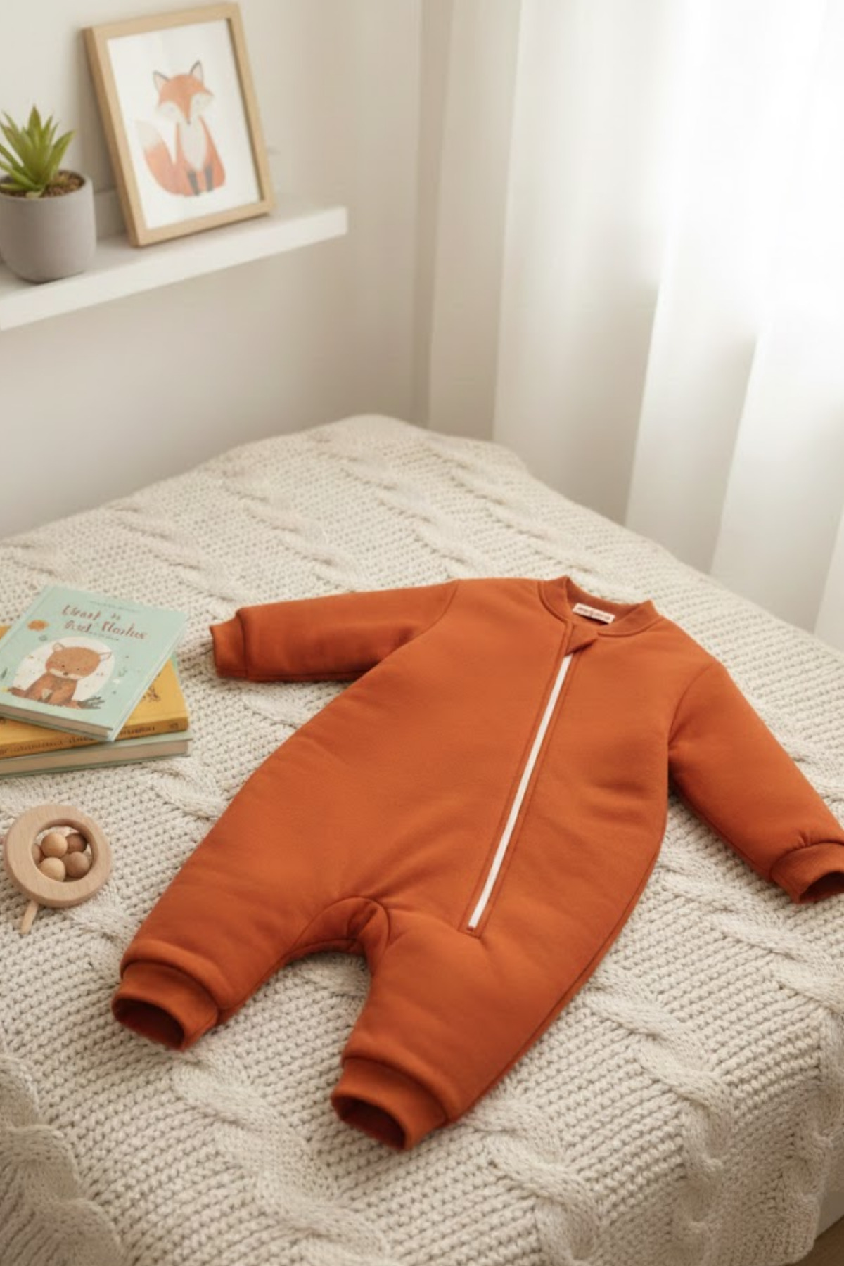 Uyku Tulumu %100 Pamuklu, Elyaf Dolgulu| Unisex Bebek- Çocuk Uyku Tulumu 1-8 Yaş