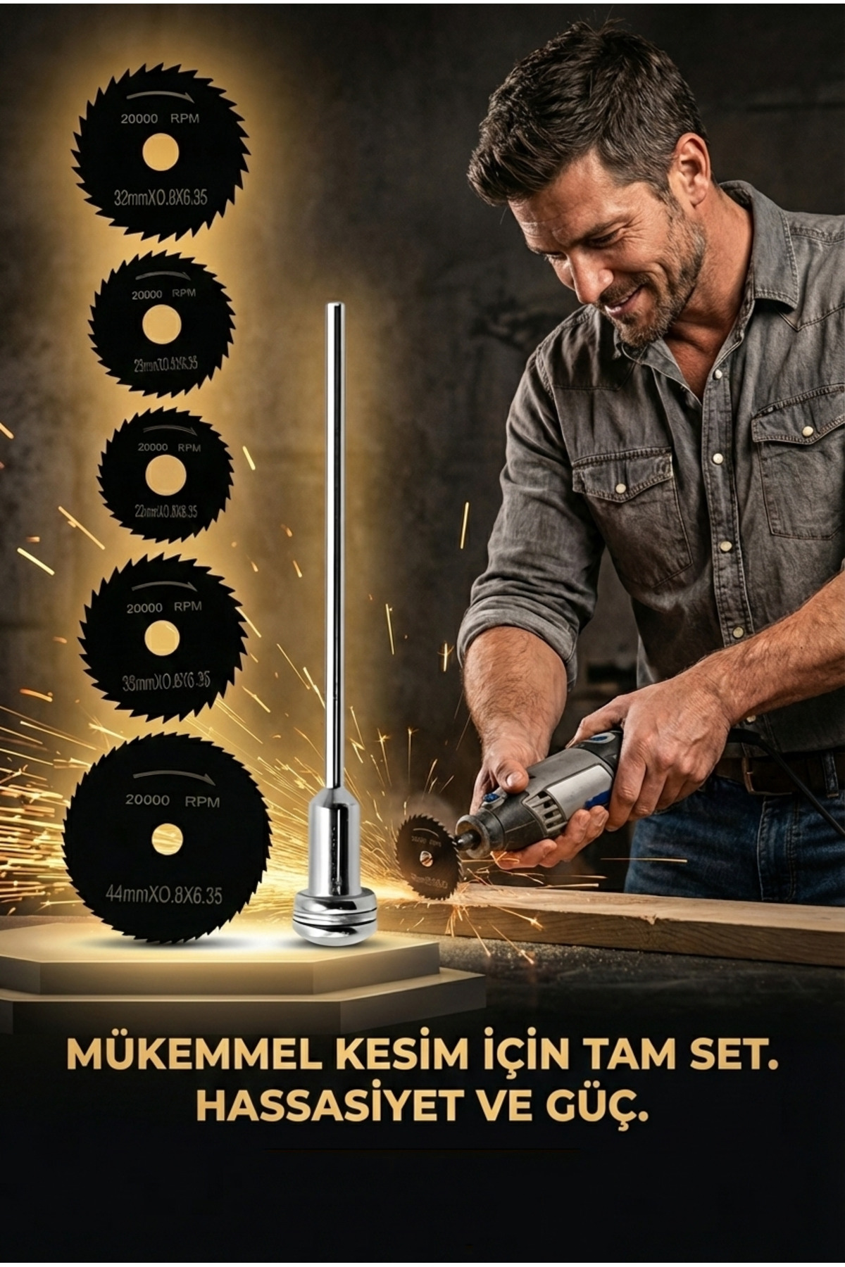 Transformacion 6'lı Karbür Çelik Mini Daire Testere Seti - HSS