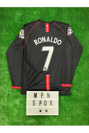 JANJON STAR Cristiano Ronaldo 2008 Sezonu Manchester.United Uzun Kol Siyah Re...