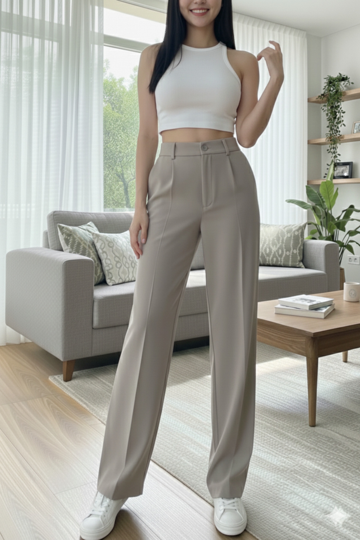 Miss Ariena  Yeni Sezon Oversize Palazzo Pantolon 2026 - Görsel 5