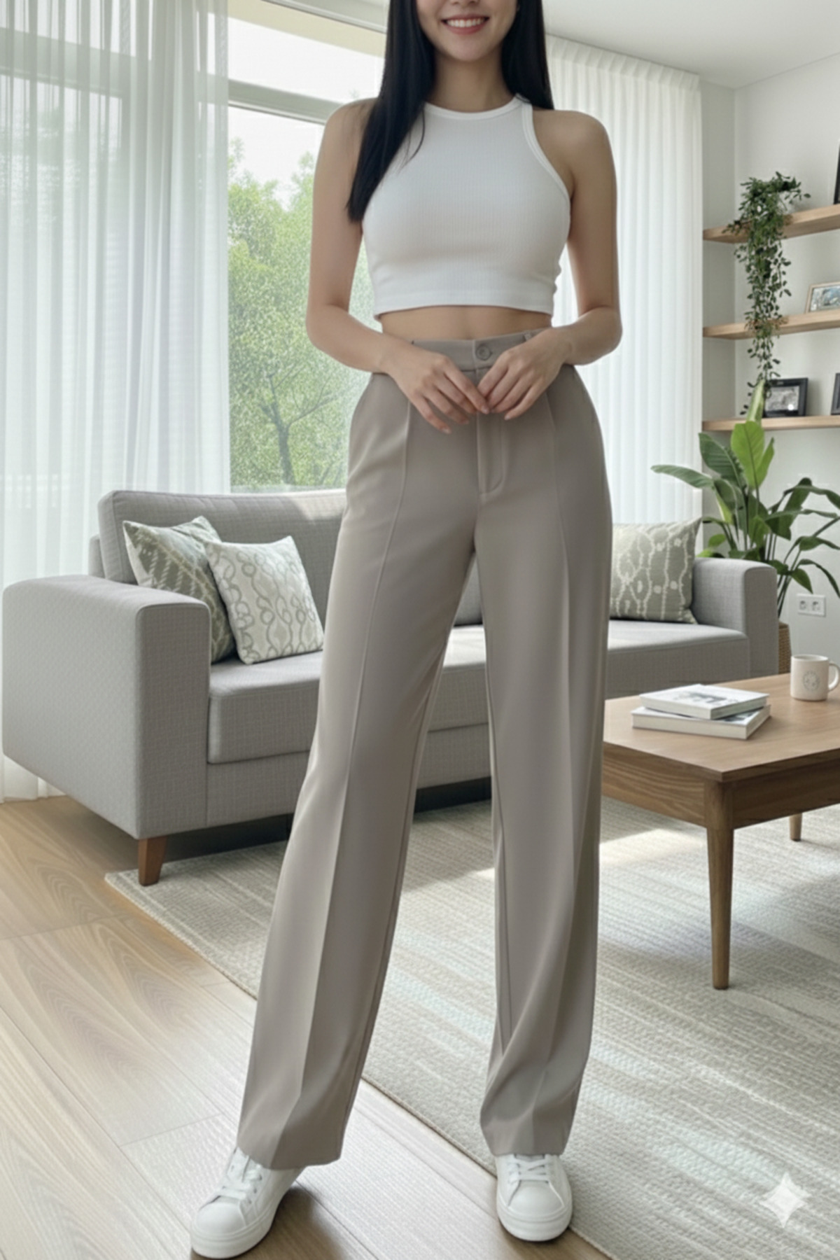 Miss Ariena  Yeni Sezon Oversize Palazzo Pantolon 2026 - Görsel 4