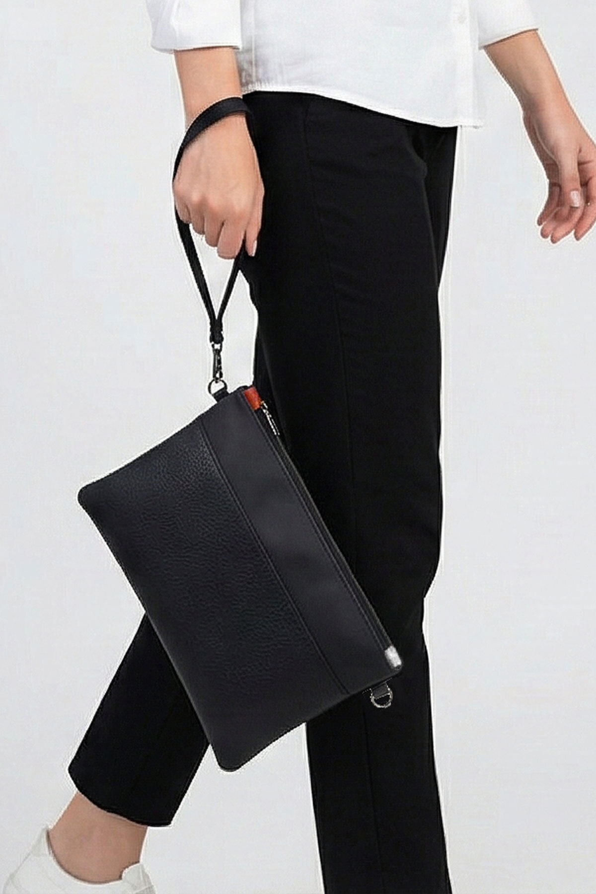 Lederax Suni Deri Clutch Çanta Portföy Çanta LD629 görsel 6