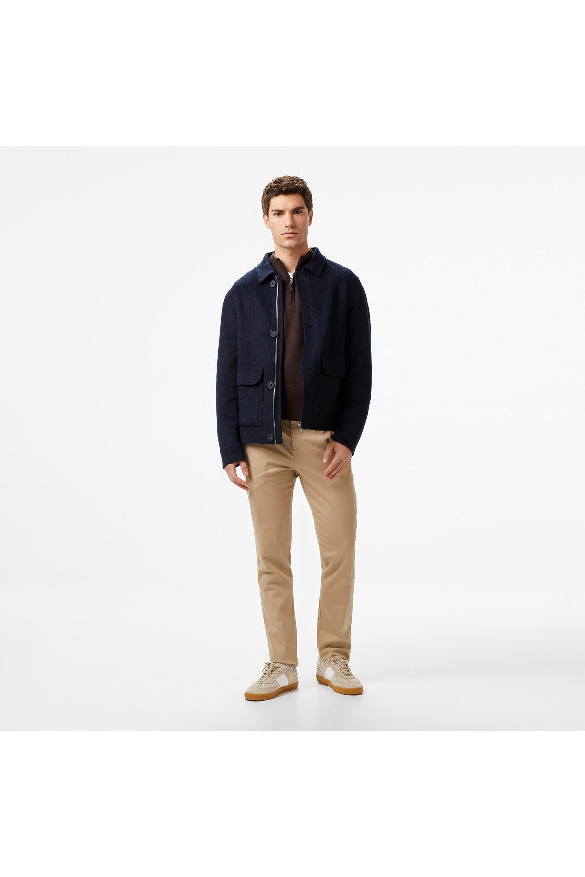 Nautica Erkek Lacivert Regular Fit Kaşe Ceket görsel 3
