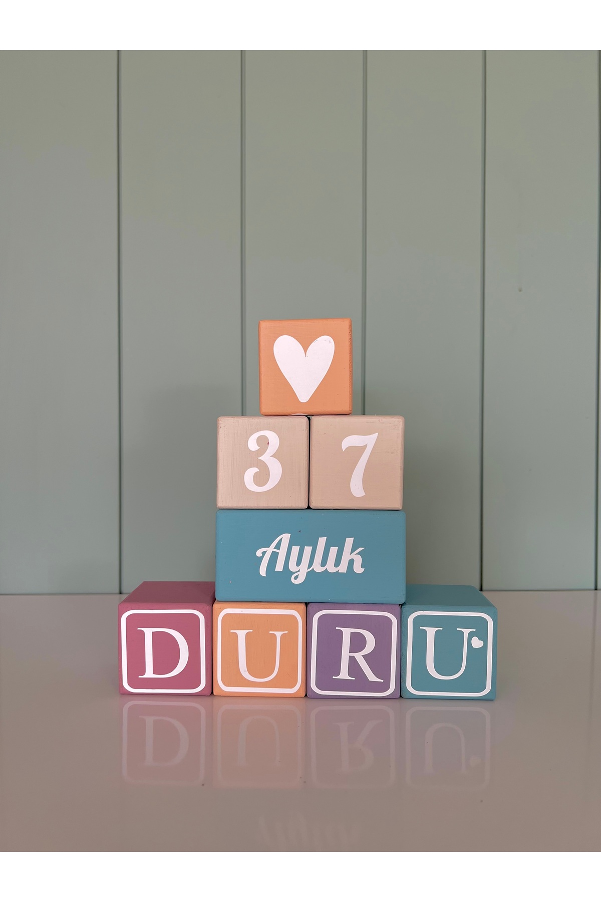 4 HARFLİ BEBEK ANI KÜPÜ SETİ isimli renkli