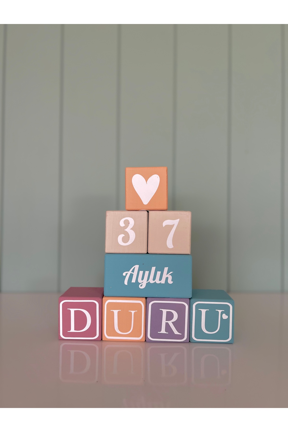 4 HARFLİ BEBEK ANI KÜPÜ SETİ isimli renkli