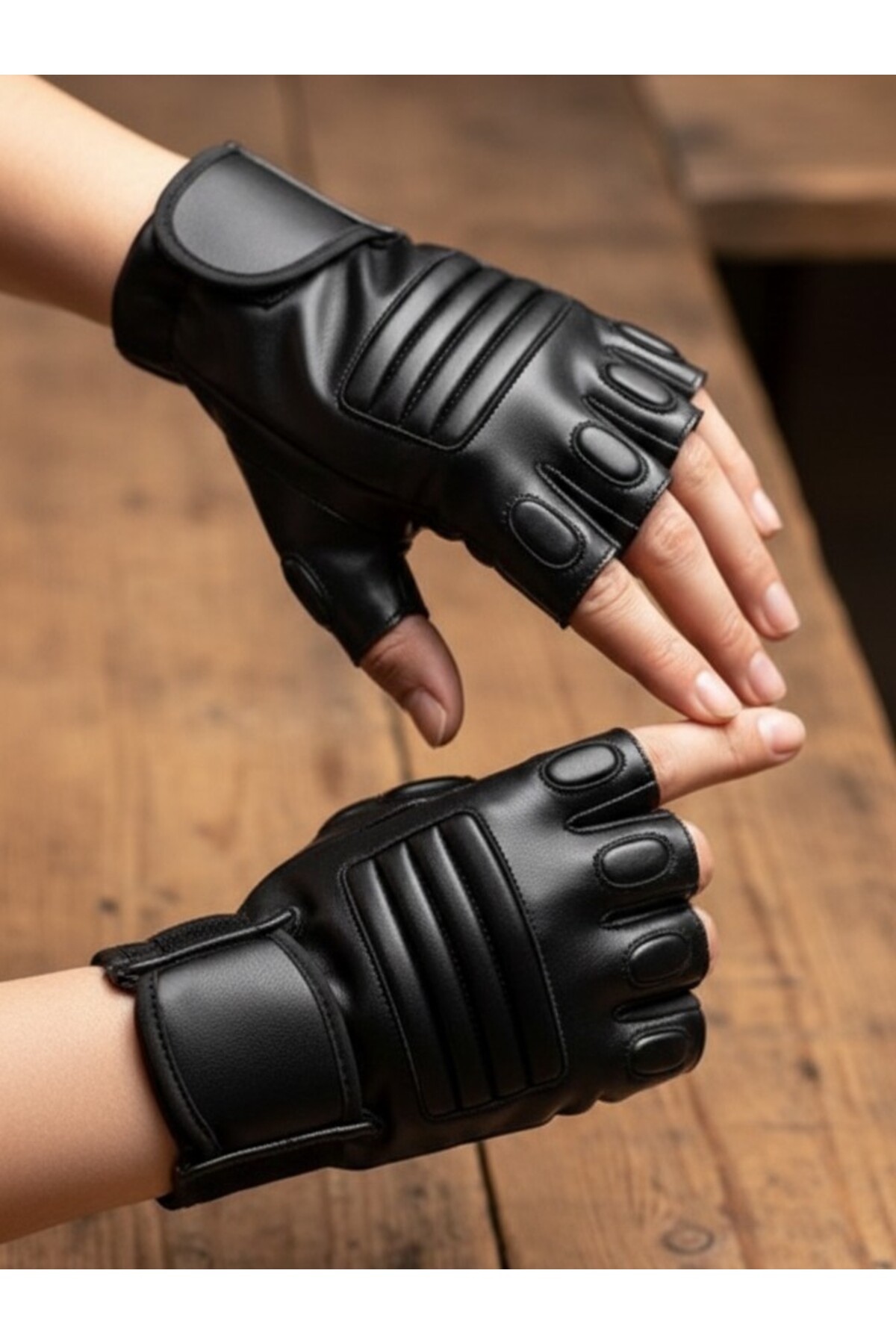 Algitsin O L A  Unisex Suni Deri Eldiven+Standart Beden+Şık tasarım - Görsel 4