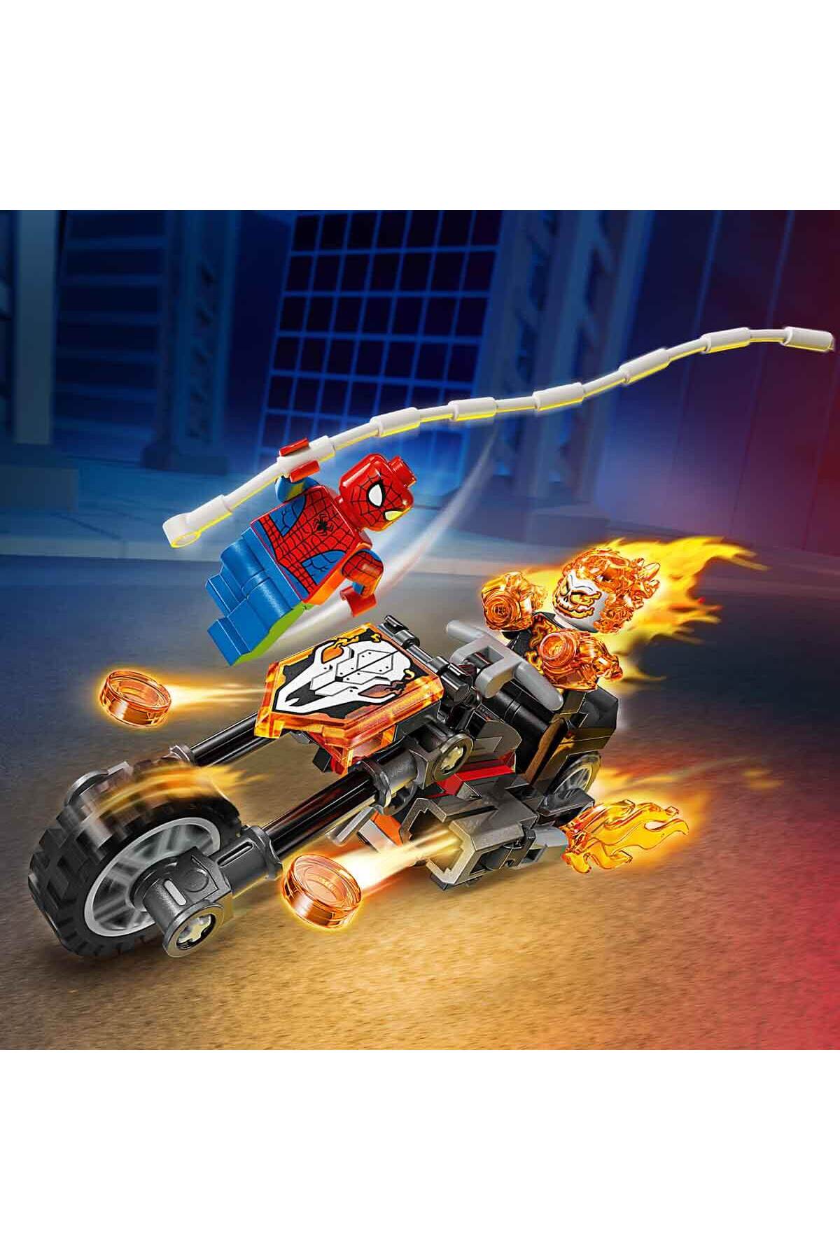 مرد عنکبوتی مارول در برابر موتورسوار شبح ۷۶۳۳۵