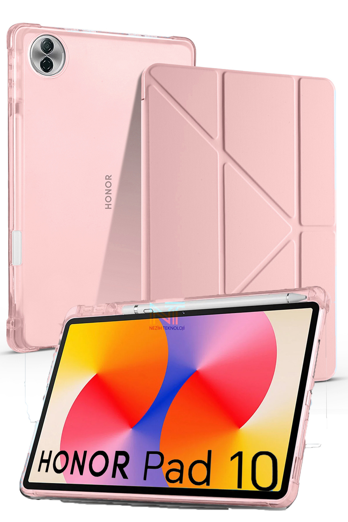 TEDTIKJT Hoes compatibel met Samsung Galaxy Tab S10 Plus/Tab S9 Plus 12,4 inch tablet, beschermhoes, PU-leer, 360 graden draaibaar, multi-hoek, standaard, boom, flip beschermhoes, blauw