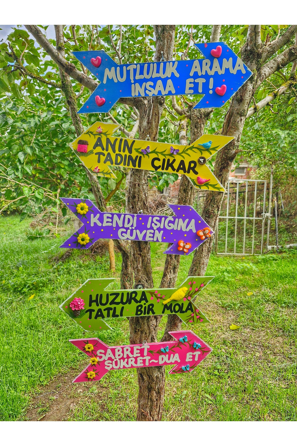 5 pcs. ,50×16 cm wooden arrow set,customizable product, garden,balcony, wall decor