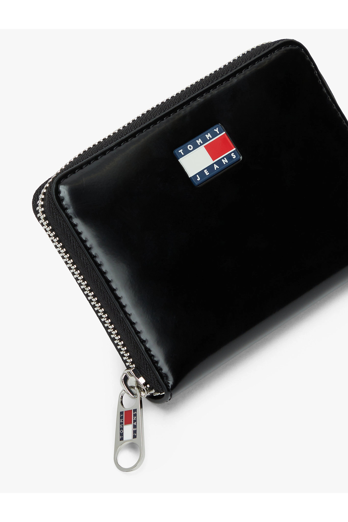 Tommy Hilfiger TJW Must Orta Boy Fermuarlı Kadın Siyah Cüzdan AW0AW18090BDS görsel 3