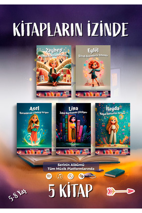 UMY Yayınları Kitapların İzinde - Çocuk Kitabı Serisi - 5 Kitap