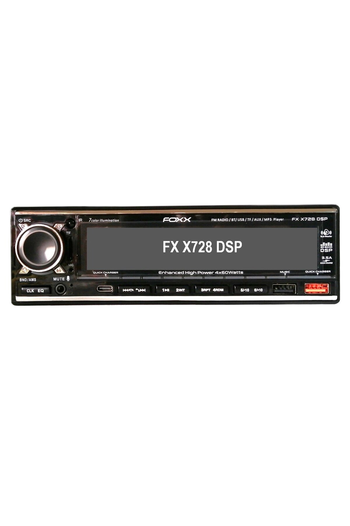 Foxx F X728 DSP Oto Teyp USB/TF/BT/AUX/MP3/WMA Oynatıcı/4*60W