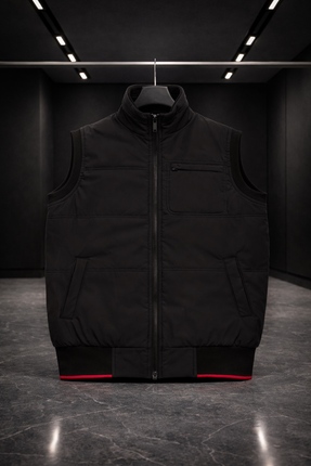 AĞIRTAŞ Tekstil Erkek İçi Polarlı Su Geçirmez Yelek | Antipiling Tüylenmez, R...