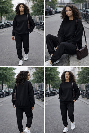 Ciao Büyük beden eşofman takımı 3 iplik