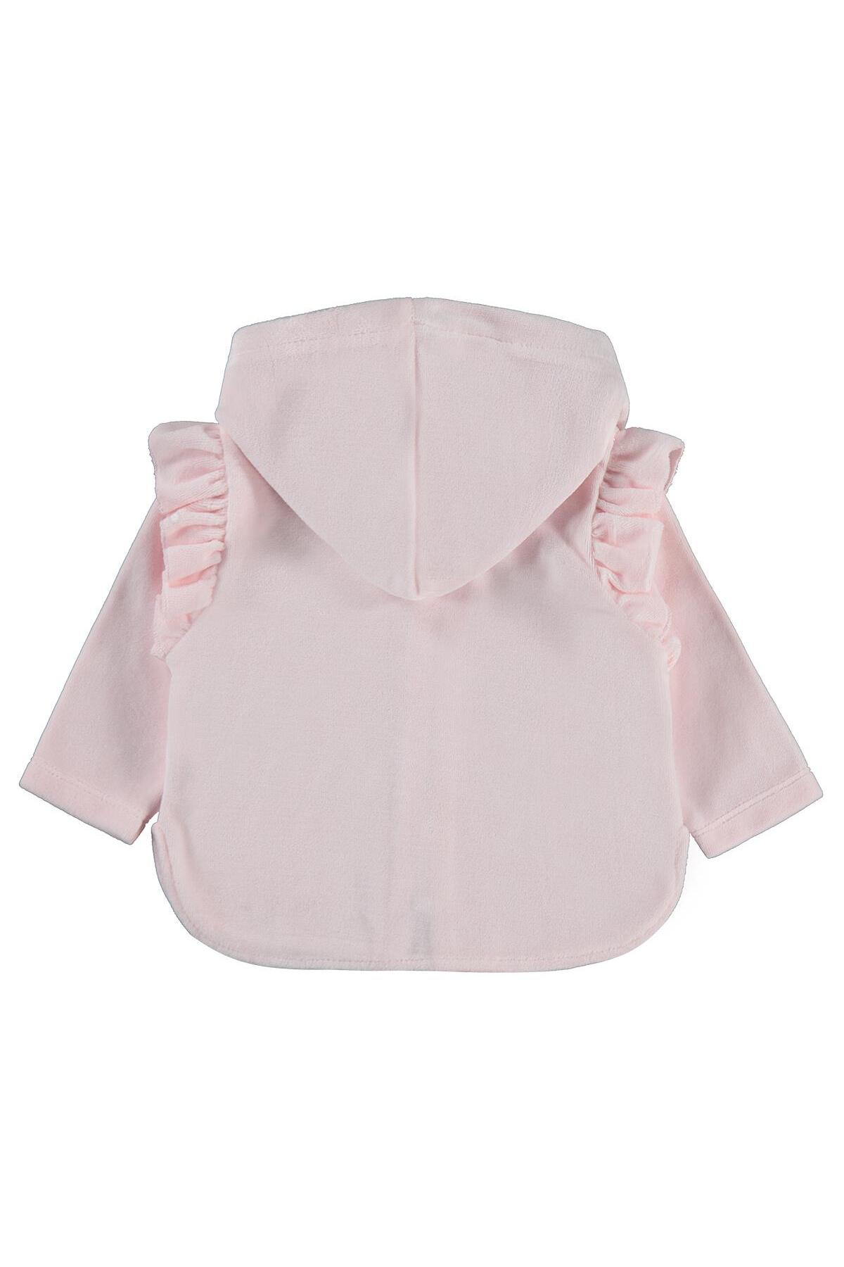 Civil Baby Kol Fırfırlı 6-18 Ay Hırka - Pembe 6-9 Ay fotoğrafı 4 (önizleme)