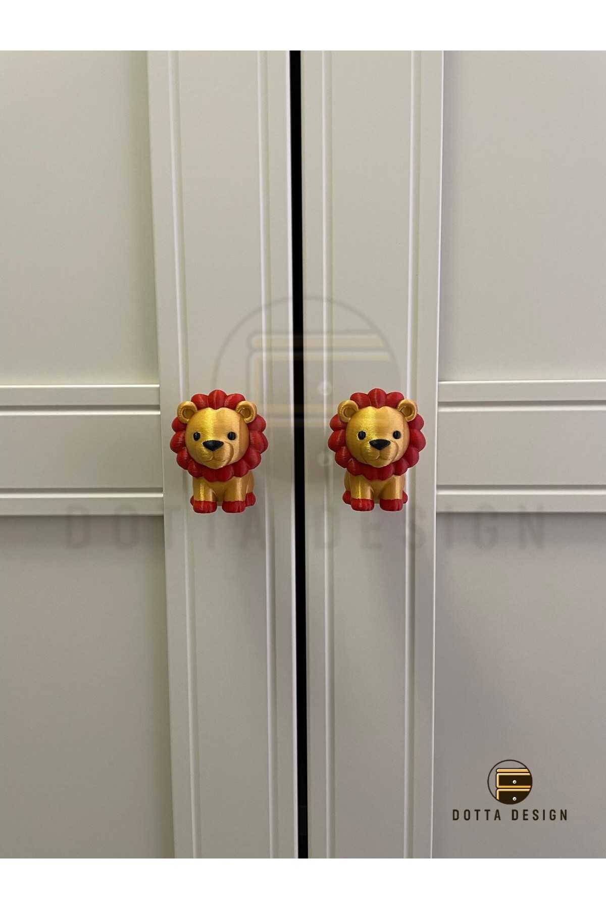 Dotta Design Çocuk Odası Kulpları - Aslan Kulp (Tekli) fotoğrafı 3 (önizleme)