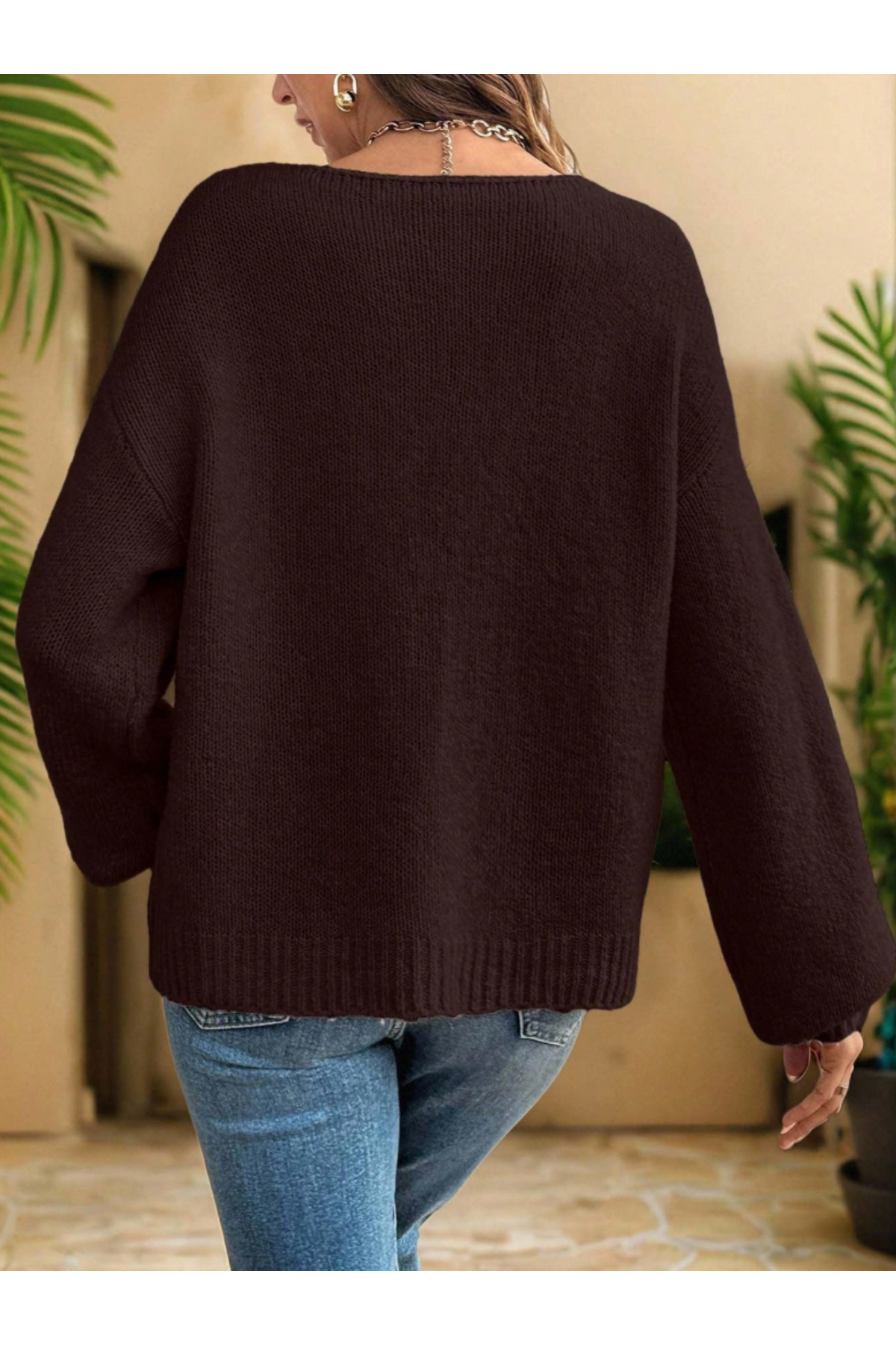 SÇLK TEKSTİL  Bağlamalı Rahat Kesim Kadın Triko Hırka - Görsel 2