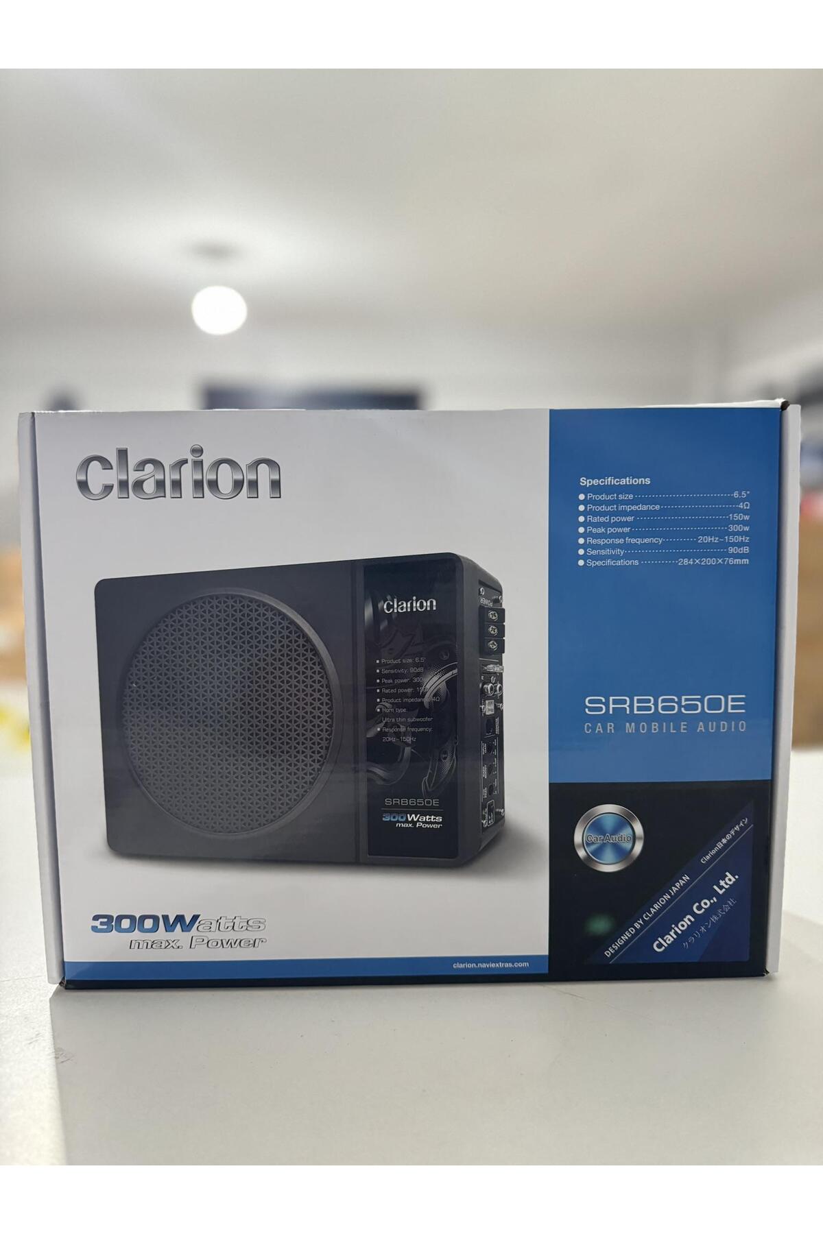 Clarion SRB-650E KOLTUK ALTI SUBWOOFER 16CM 150rms 300watt