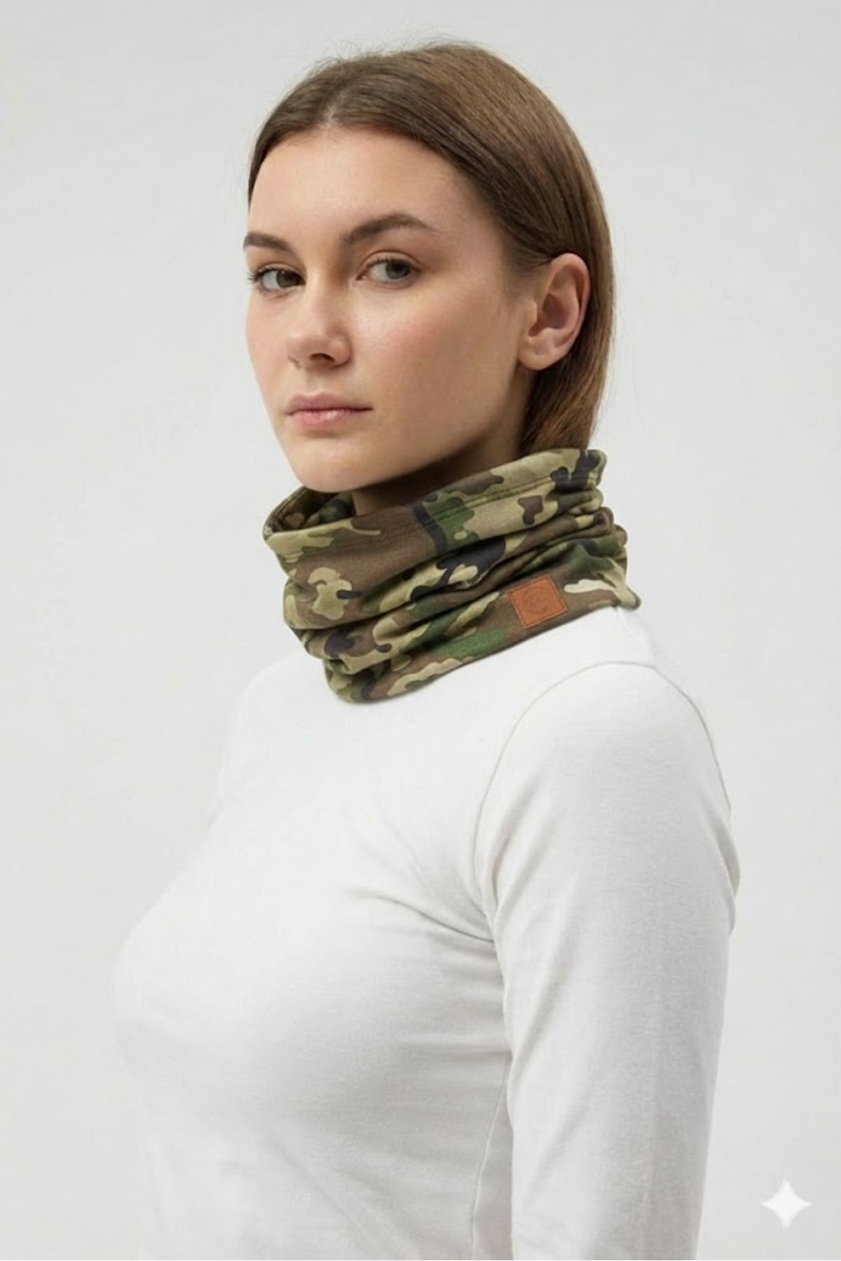 Butikgiz %100 Pamuklu 4 mevsim Çok Fonksiyonlu Unisex Yumuşak Penye Boyunluk görsel 6