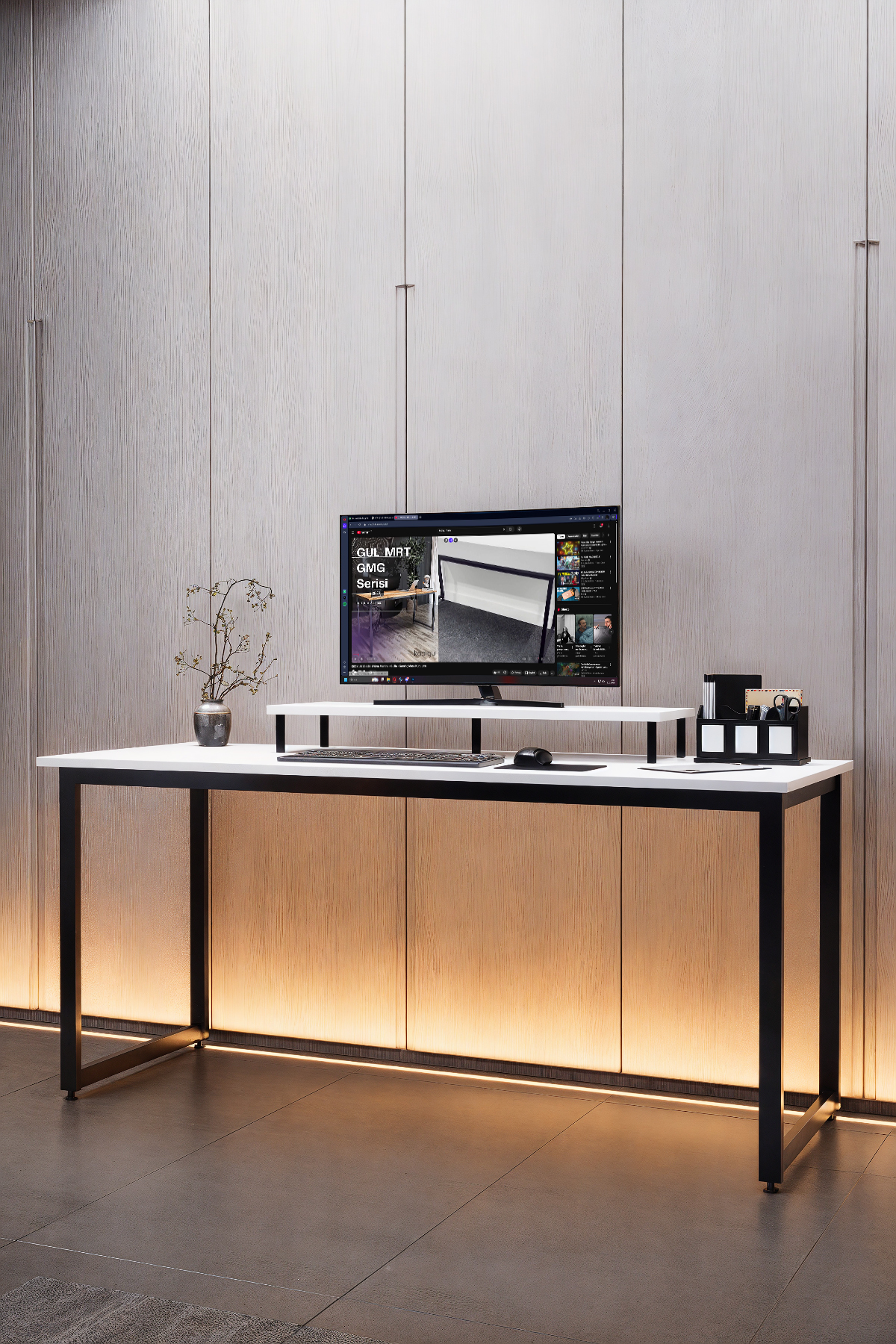 160x60cm Desk - Office Desk- Monitor Stand Gifted | Desk | Office Desk